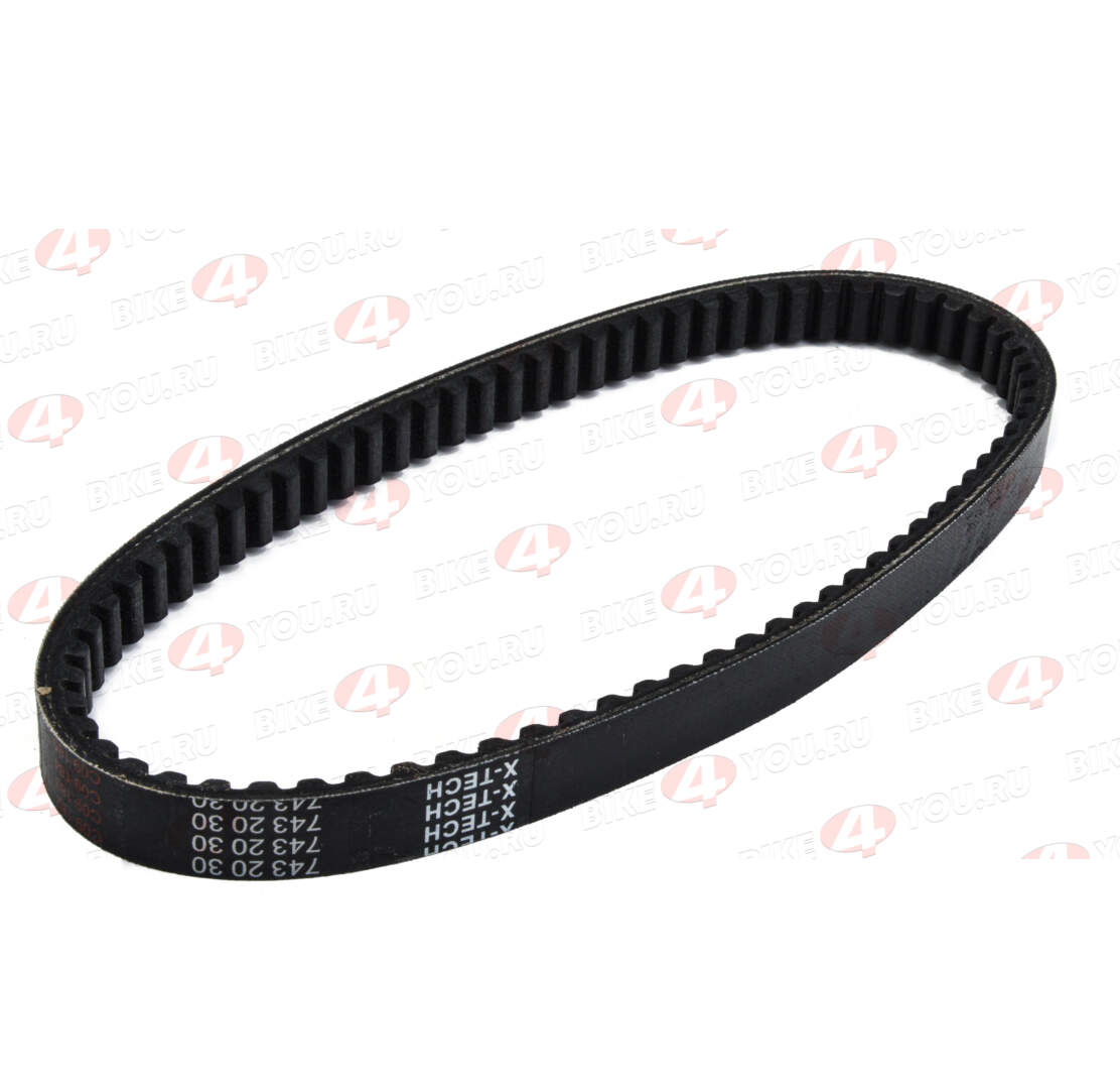 Ремень вариатора 157QMJ с балансиром 743x20 (75 зуб., шаг 9,8) X-tech